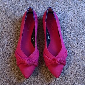 Rothy's Fuchsia Knot Flats
